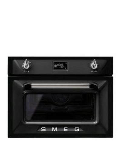 Smeg Sf4920Mcn 45Cm Built In Compact Combination Microwave Oven